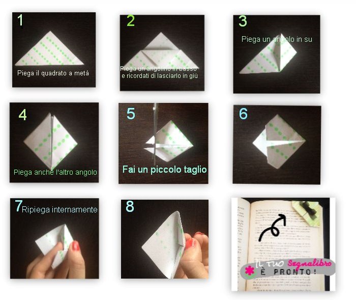 Lucrezia Scali Tutorial Origami Semplici Come Fare Un Segnalibro